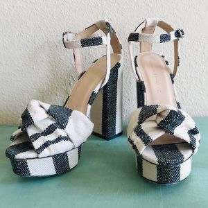 Loeffler Randall Platform Black / Natural Sandals